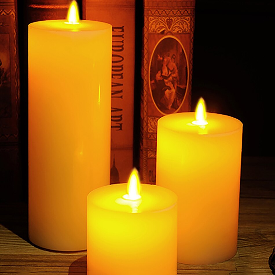 Flameless led candle made by paraffin wax by AA battery party candle light,Children's home room night light,home decor.