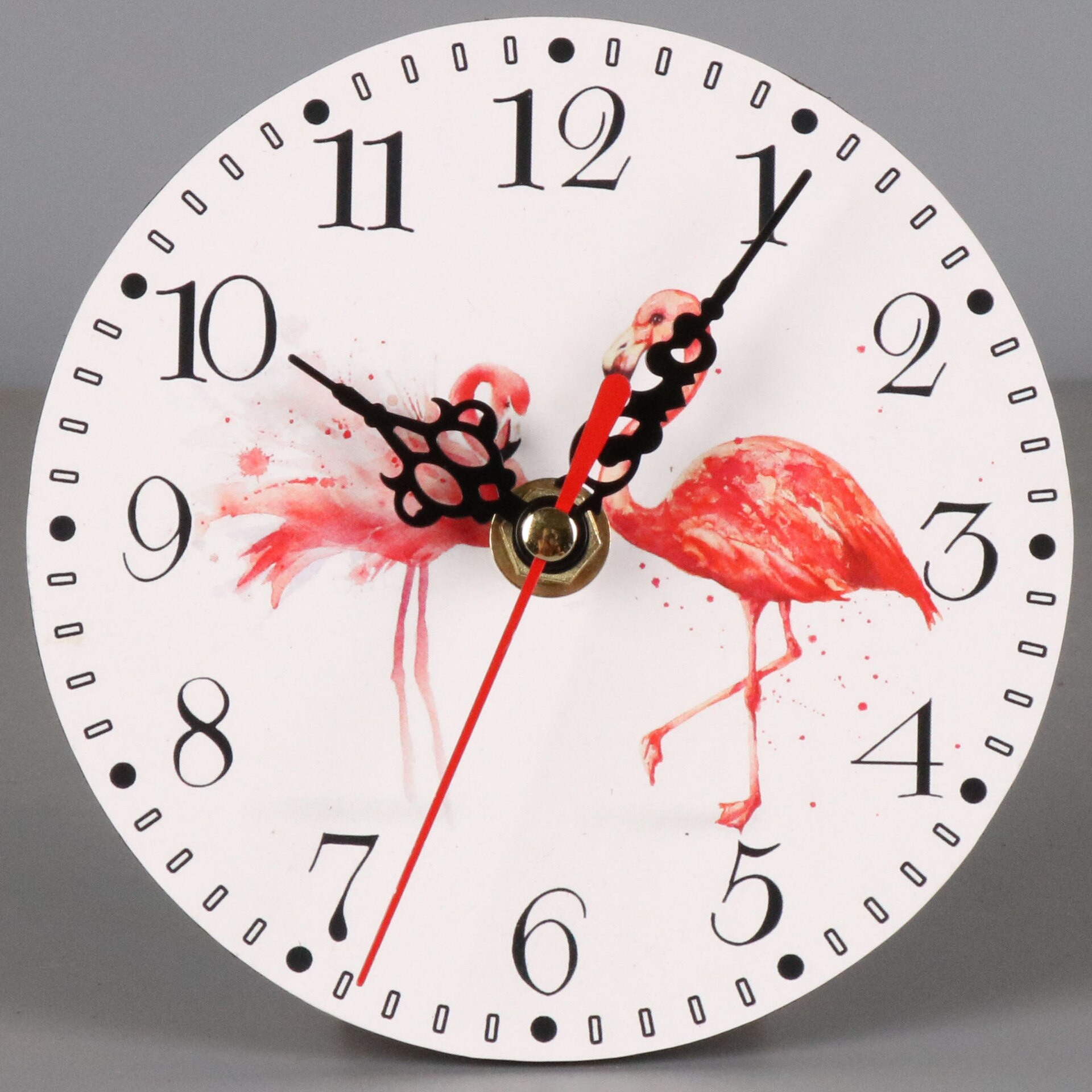Mini Reloj de pared clásico de madera, colgante Retro, redondo, , estilo europeo, decoración de pared de salón: N