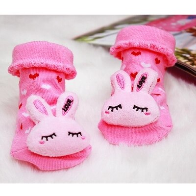 Lot de 3 paires de chaussettes en coton pour bébés filles et garçons, 25 modèles: B