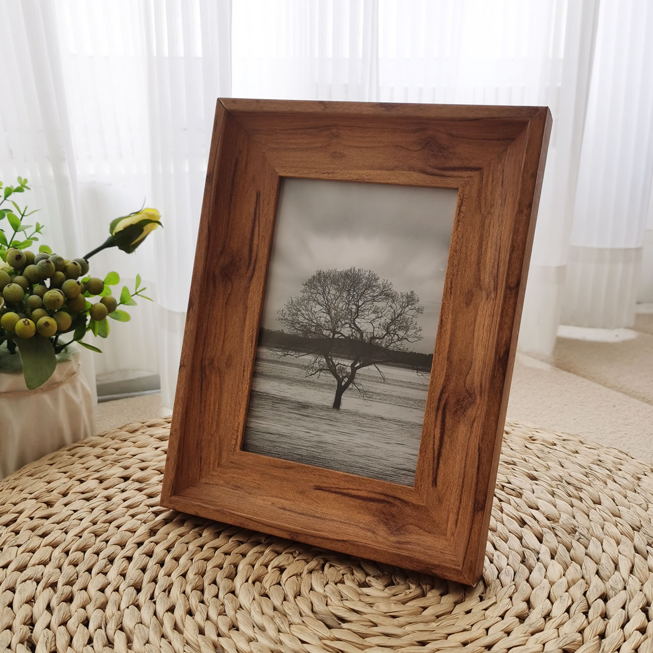 Marcos de fotos de madera Vintage para pared, soporte de Marco de imagen clásico para decoración de fotos, conmemorativo, 10x15, 20x20, 20x25cm: 20 pulgadas / Blanco