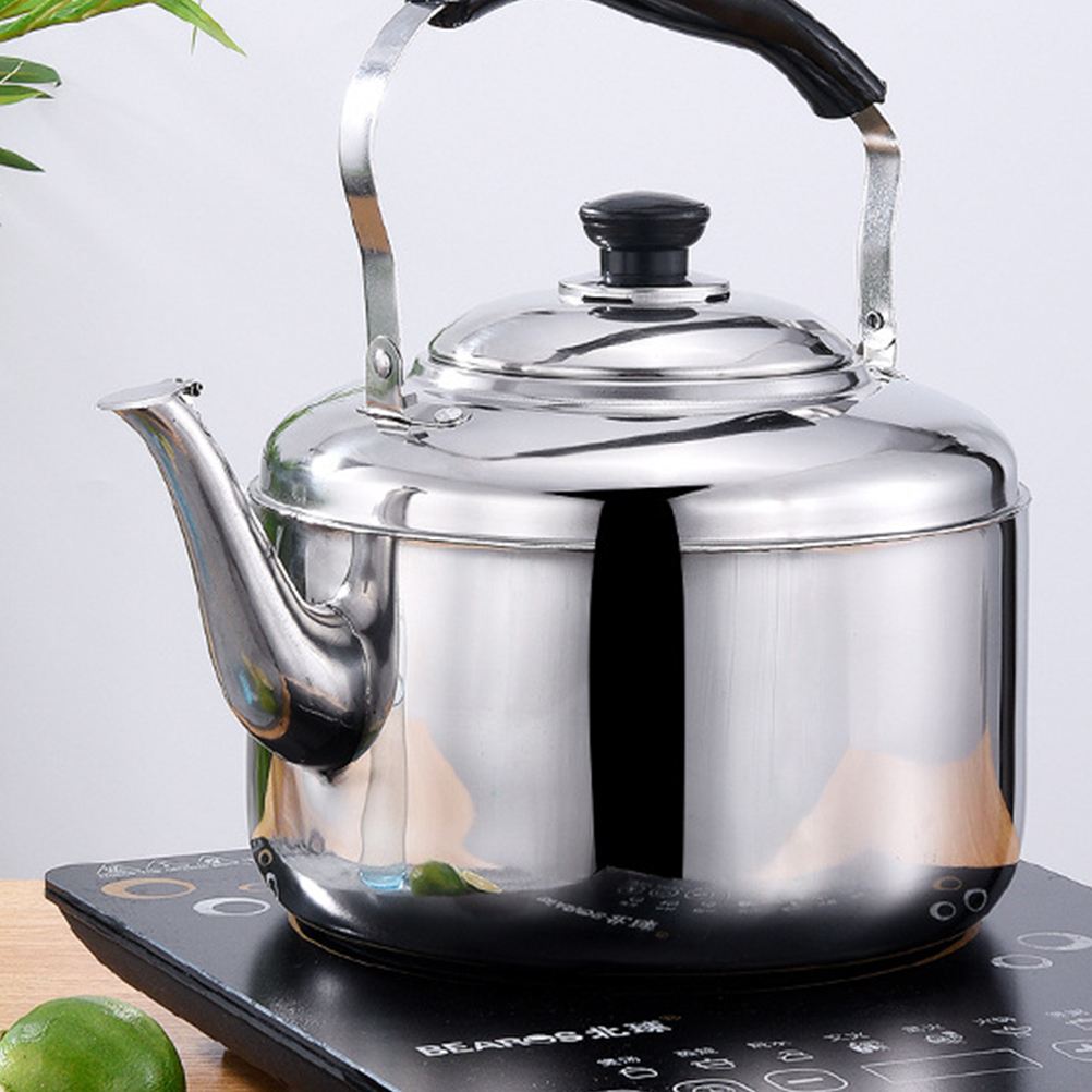 Praktisk 5.5l stor kapacitet vattenkokare rostfritt stål klingande varmvattenberedare soppa kaffe porslin för hemmakontor kök