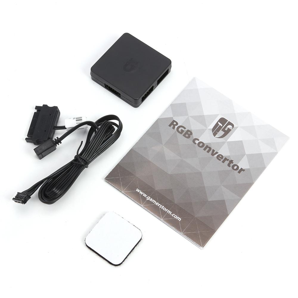 RGB Convertor 5V to 12V RGB Transfer Hub SATA interface Magnet installation For RGB 3PIN M/B ASUS Gigabyte and MSI