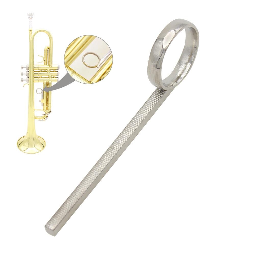 Trompette plaquée Nickel de 86mm, 3e anneau coulissant, pièces et accessoires pour trompette