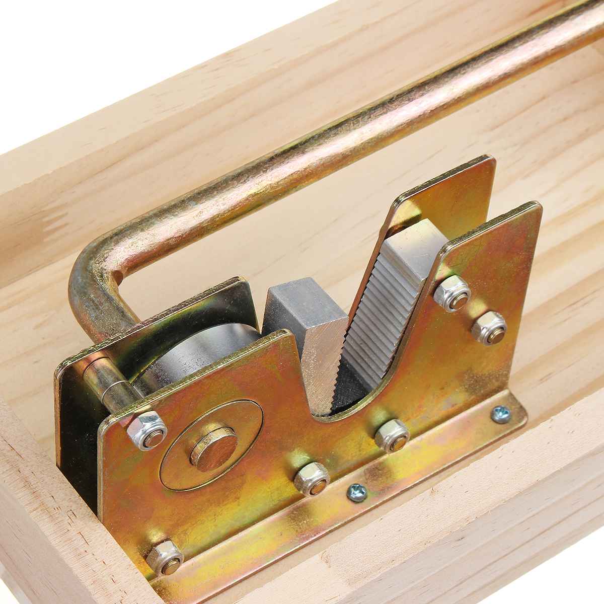 Pinza per noci schiaccianoci noci macchina per sbucciare l'apri della Macadamia resistente con manico in metallo resistente per mandorle di nocciole