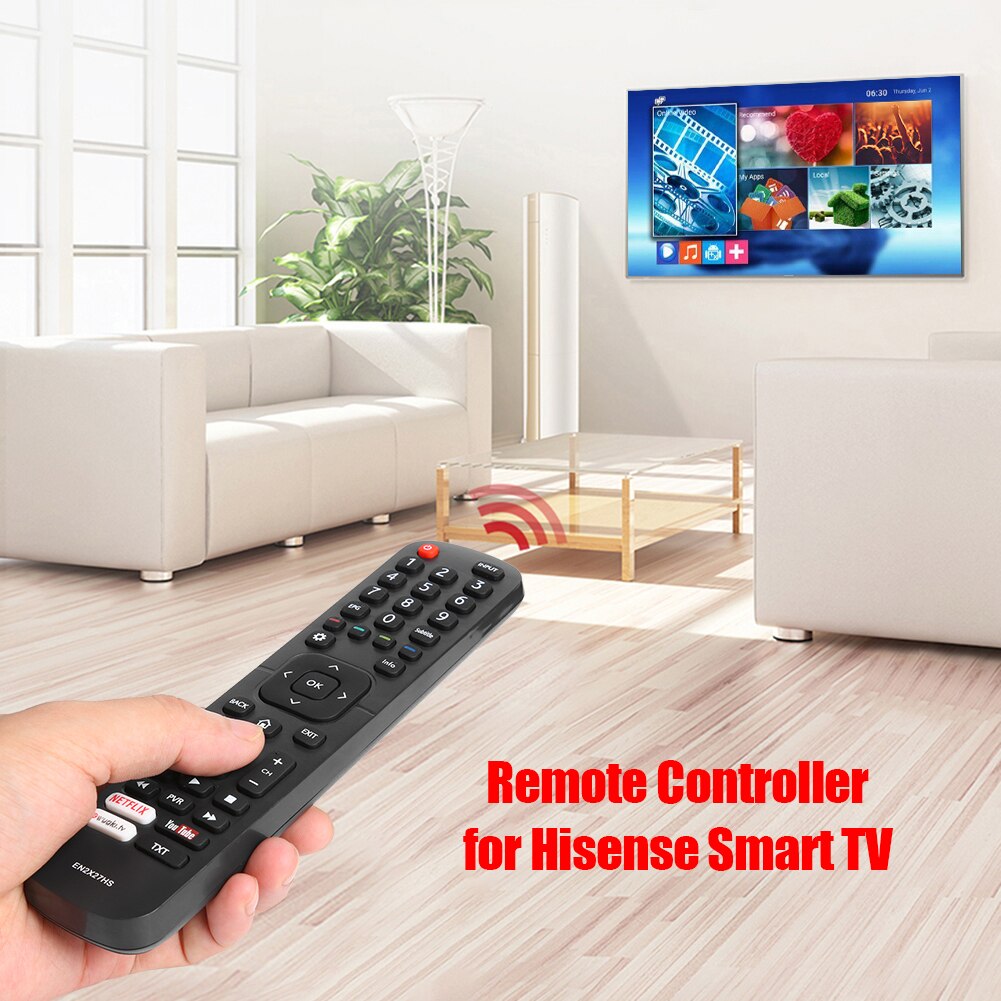 Smart TV Remote Control Wireless Switch for Hisense 43K300UWTS 65M7000 EN2X27HS 4K Television Replacement Controller