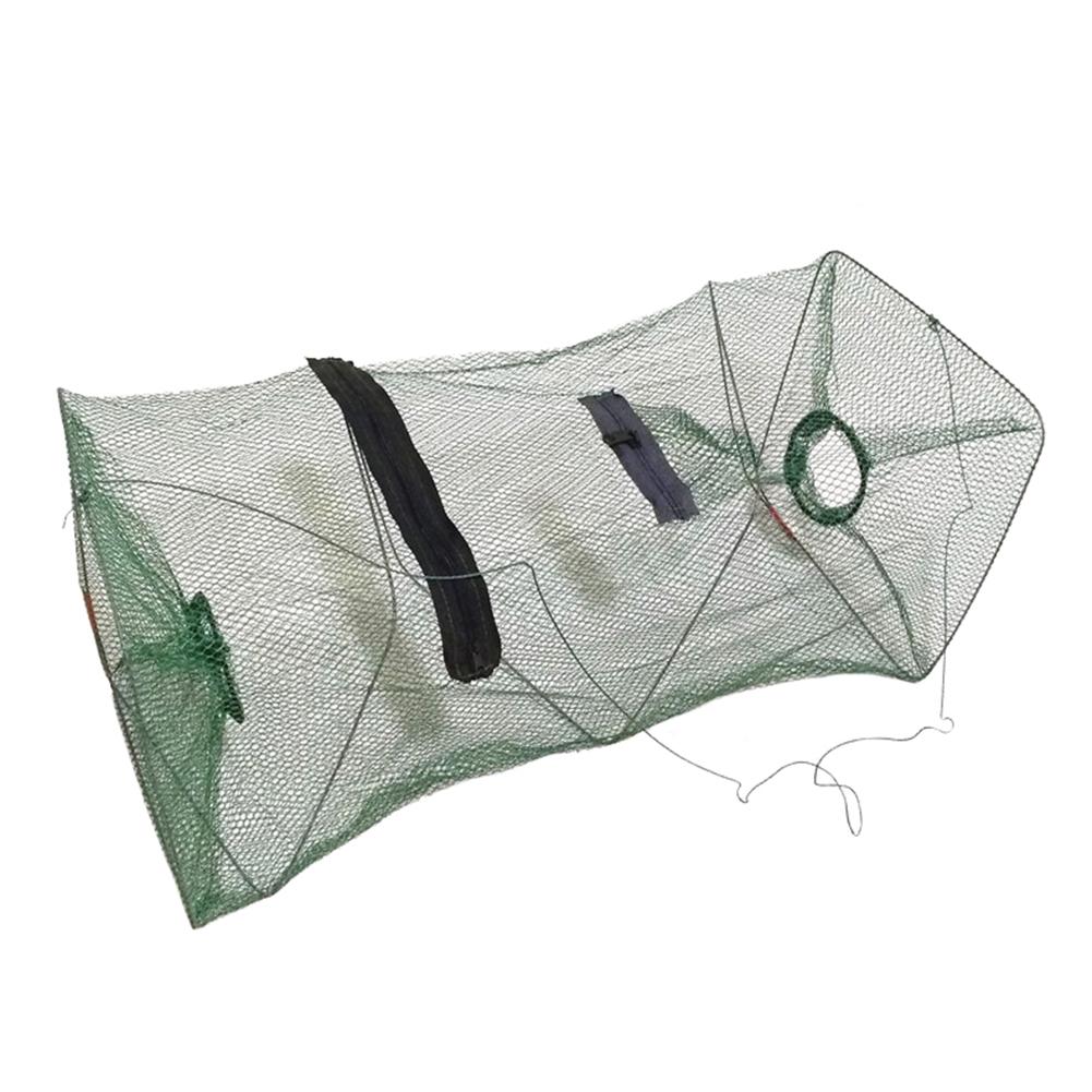 21x45cm Folding Portable Crab Fishing Dip Cast Net Cage Shrimp Catcher Bait Trap Shrimp Nets Automatic Trap Outdoor Fishnet