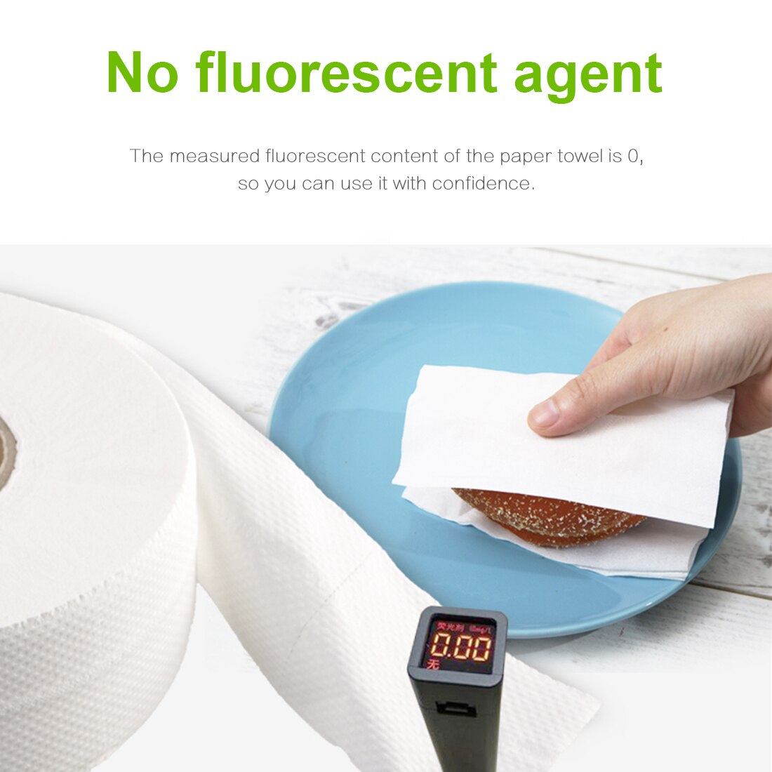 1 Roll White Toilet Roll Paper 950 sheets extra long Tissue Toilet Roll Tissue Roll Paper Towels Soft Papers