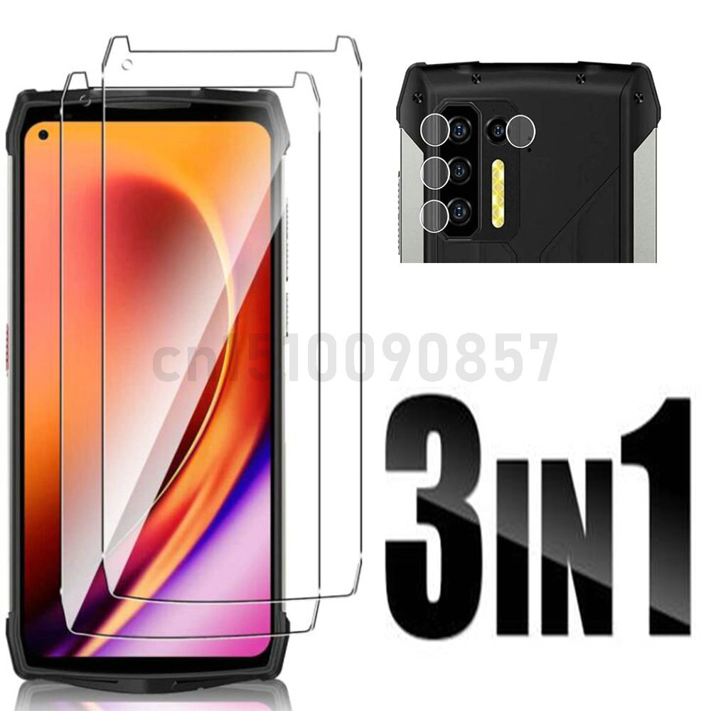 Coque en TPU souple avec caméra en verre trempé 2.5D, protection d'écran pour Power Armor 13 6.81 ", pour Ulefone Power Armor 13: 2Glass 1Lens Film