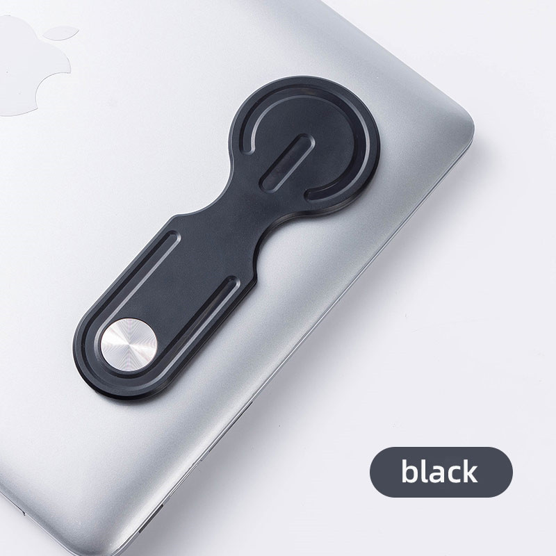 UKGO magnetyczny ekran laptopa uchwyt na telefon do Magsafe dla iPhone15 14 regulowany składany wspornik mocowanie boczne stojaka: Black