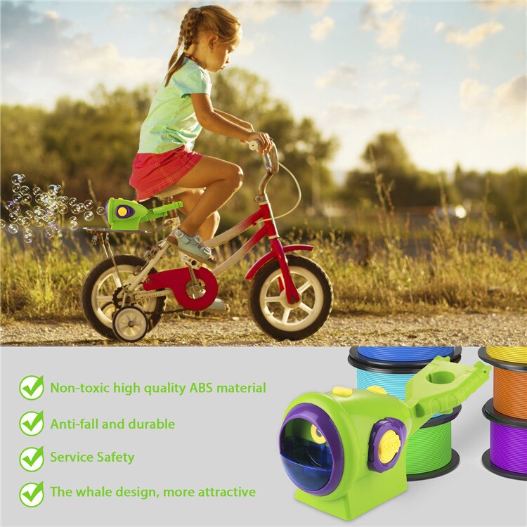 Outdoor Farbe Fahrrad Blase Automatische Maschine Baby Bad Schwimmen Reiten Badewanne Seife Maschine Spielzeug Für Kinder