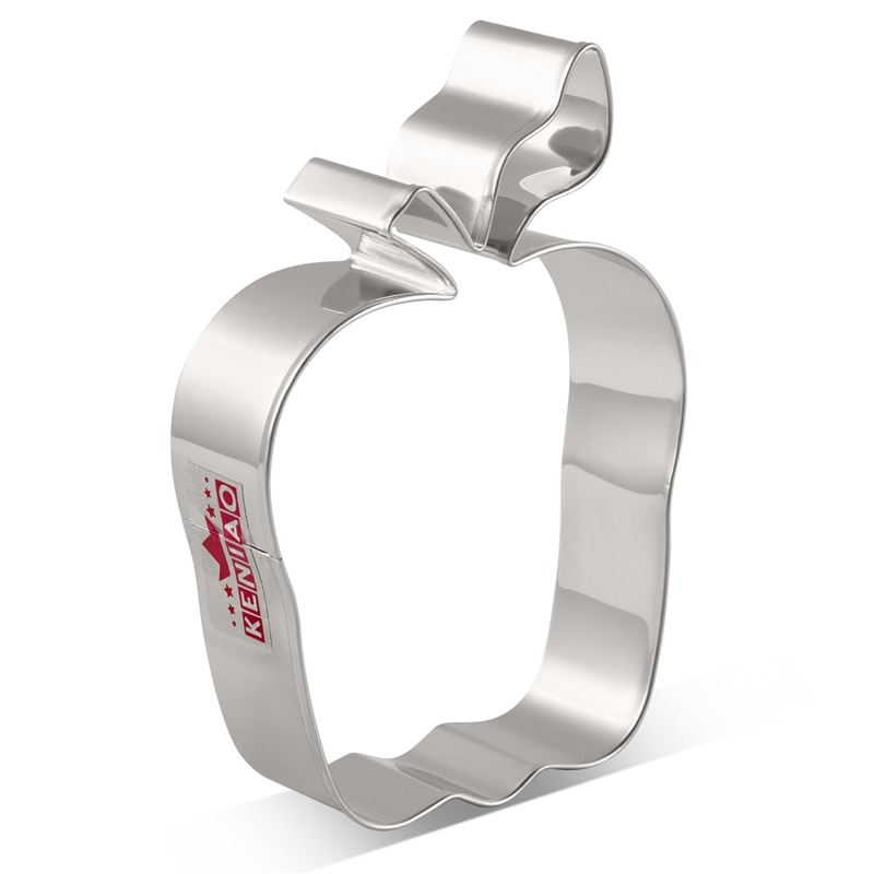 KENIAO – emporte-pièce en forme de pomme pour la rentrée scolaire, 7.2x10.3 CM, moule à biscuits, Fondant, pain, Sandwich, en acier inoxydable