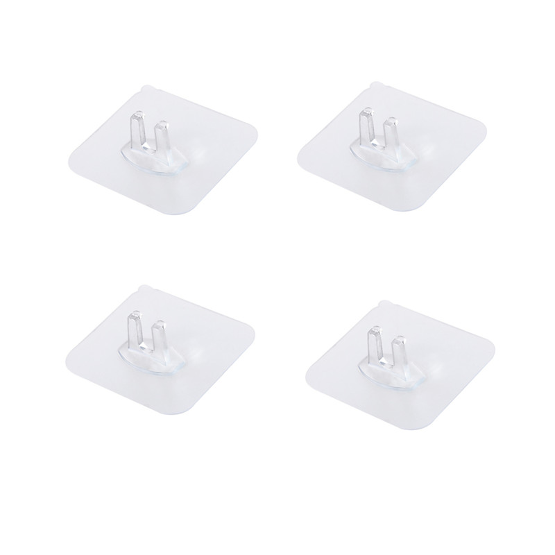 1/4Pc Verwijderbare Tandenborstelhouder Transparante Travel Stand Wc Scheerapparaat Organizer Kids Tandenborstel Opbergrek Badkamer Gadget: 4pcs