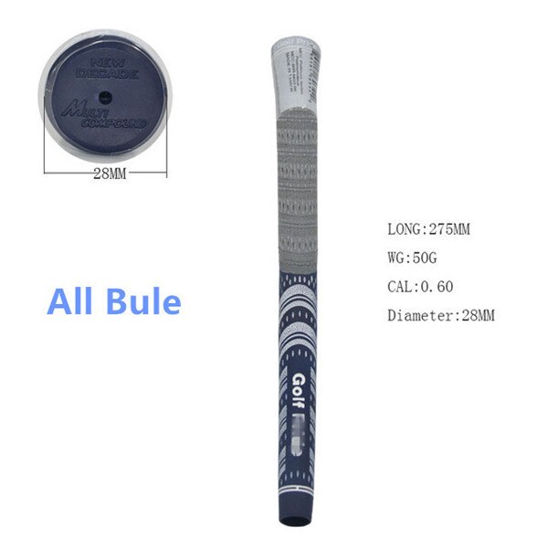 Standard Golf Grips Multi Compound Golf Iron Grips 10Pcs/lot Platinum White Grips: Blue