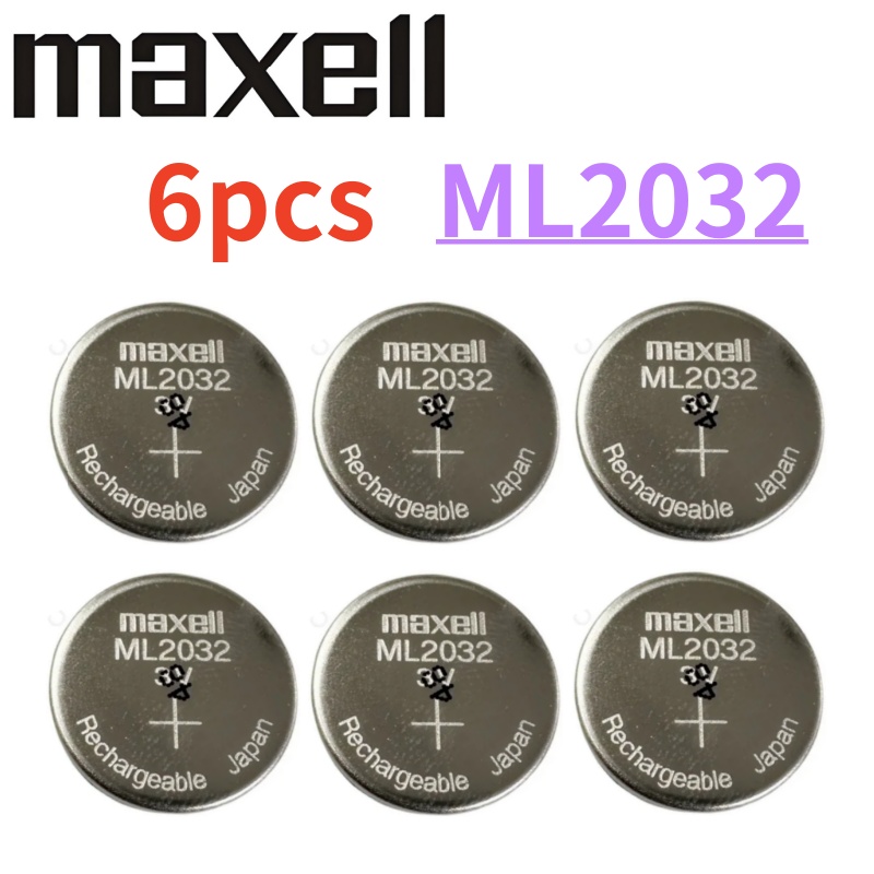 2-10PCS Original ML2032 Battery ml2032 ML 2032 Rechargeable Battery CR2032 CR 2032 DL2032 ECR2032: Gold