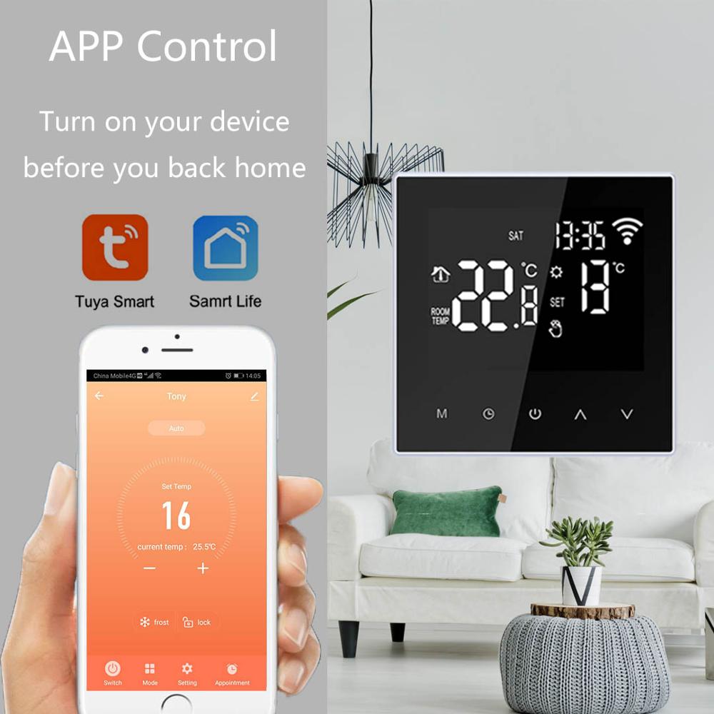 Beok Smart Home, Casa Intelligente Wifi Termostato Per acqua A Pavimento Regolatore di Temperatura di Riscaldamento di Controllo di Potenza di Lavoro Con Alexa Tuya Google