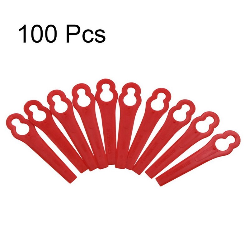 120Pcs For Florabest LIDL FRTA 20 A1 Lidl IAN 282232 Replacement Plastic Cutter Blades For Florabest Grass Trimmer Brushcutter: 100pcs red