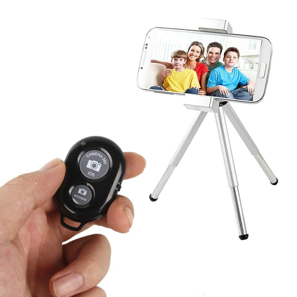 Télécommande sans fil pour téléphone, appareil photo monopode, bouton de déclenchement, compatible bluetooth