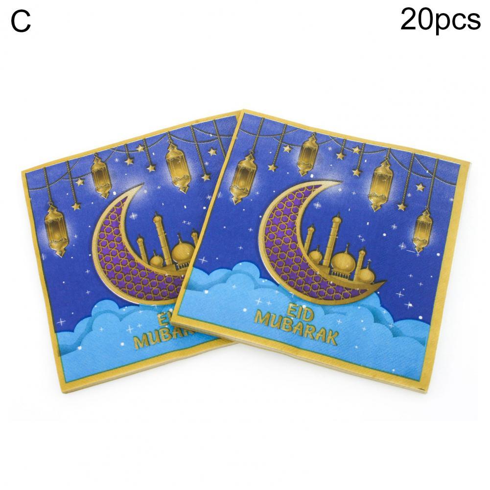 Tear-resistant 20Pcs Special Bar Decoration Paper Towel Clear Details Tissue Paper Lamp Pattern for Cafes: C