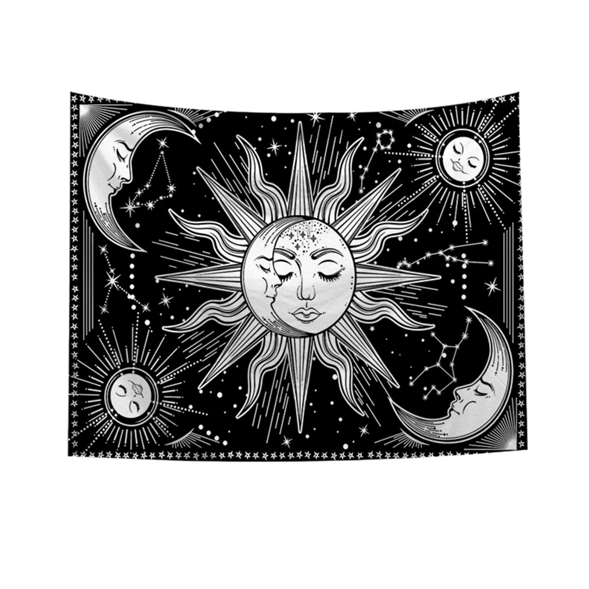 Tapisserie murale psychédélique bohème, tapisserie décorative pour salon, chambre à coucher, décoration d'intérieur, 95 x 73cm: 1