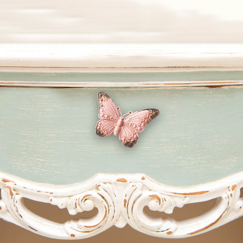 Mediterranen Stil Einzigen See Schmetterling Griff retro Kleiderschrank Katze Schwanz Doppel See Griff und Knopf Schublade Zauberstab Montiert Knopf