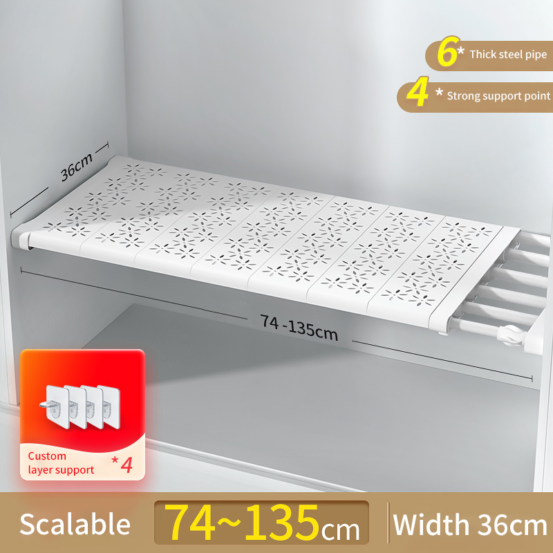 Joybos Opslag Planken Closet Organizer Telescopische Planken Wandmontage Rekken Voor Garderobe Keuken Badkamer Accessoires