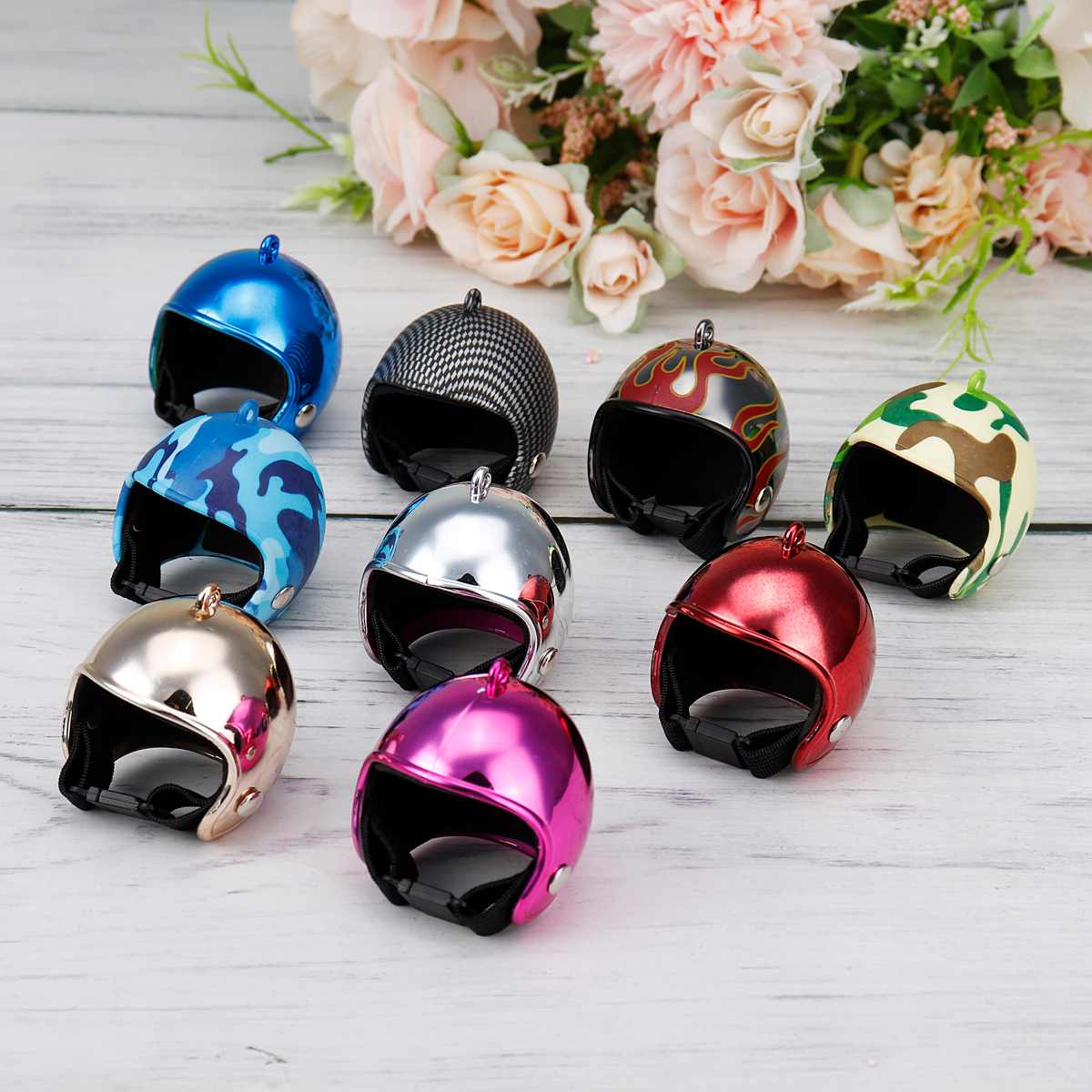 1PC Chicken Helmet Small Pet Hard Hat Bird Duck Quail Hat Headgear Chicken Helmet Bird Head Helmet Pet Supplies Outdoor Decor