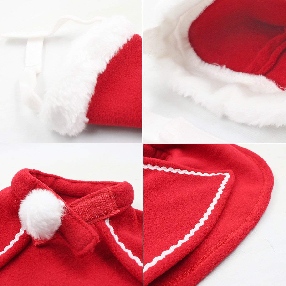 Gorros para perros y gatos, gorro para mascota y Papá Noel, bufanda y Collar con lazo, disfraz de Navidad para cachorro, gatito, gatos pequeños, perros, accesorios para mascotas