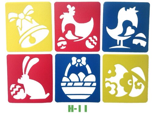 108 allerlei Figuren Schilderen Templates Voorschoolse Vroeg Onderwijs Tekening Tools Stencil voor Kids Air Brush/Spray voor Muur /venster: H-11
