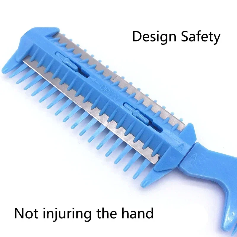 Tondeuse à cheveux pour animaux de compagnie, peigne coupé pour chien et chat avec 2 lames, rasoir de toilettage, brosse à cheveux amincissante, produits pour chats
