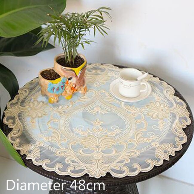 Napperon de table en dentelle 8 motifs, napperon rond de noël en tissu, tasse de mariage, dessous de verre, serviette de cuisine