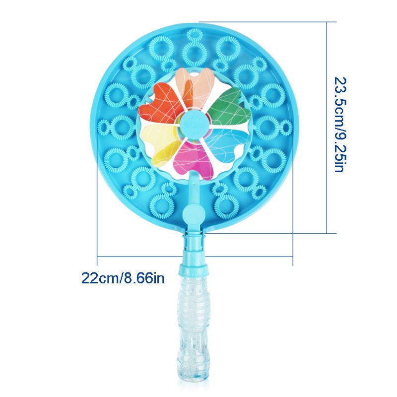 Doppio Foro Mulino A Vento Bar Bolla di Sapone Acqua Bubble Machine Bubble Divertenti Per Bambini Giocattoli 77HD