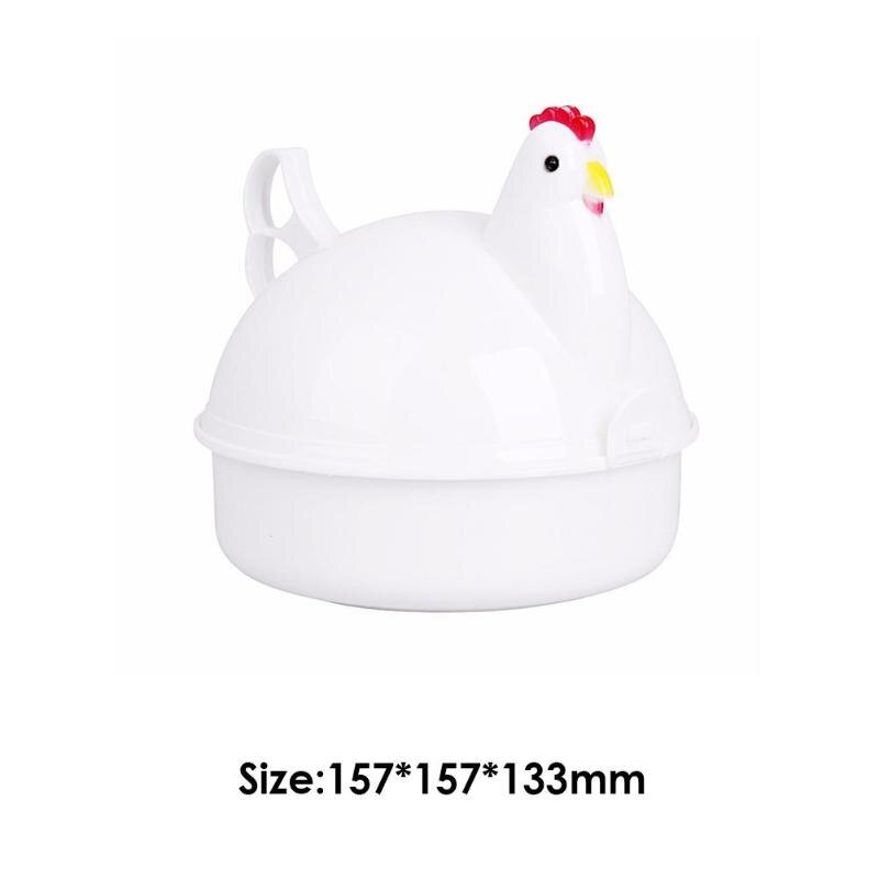 Kitchen Eggs Steamer Stainless Steel Chicken Shaped Microwave 4 Eggs Boiler Cooker Egg Poachers Novelty Kitchen Cooking Steamer