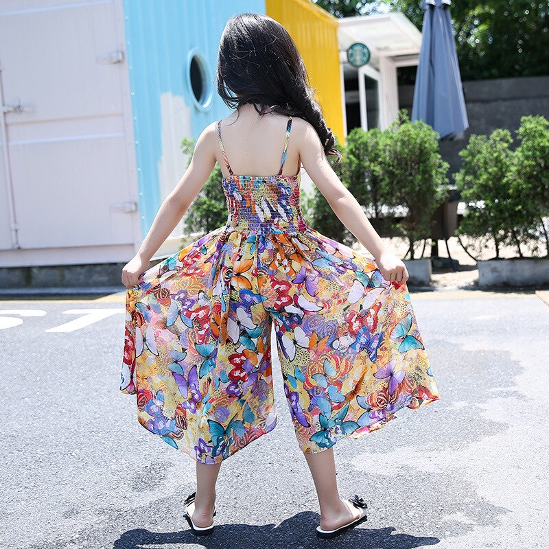 Mono de playa bohemio Floral para niñas, ropa de bebé, monos para niños de 5, 6, 7, 8, 9, 10, 11, 12 años 38