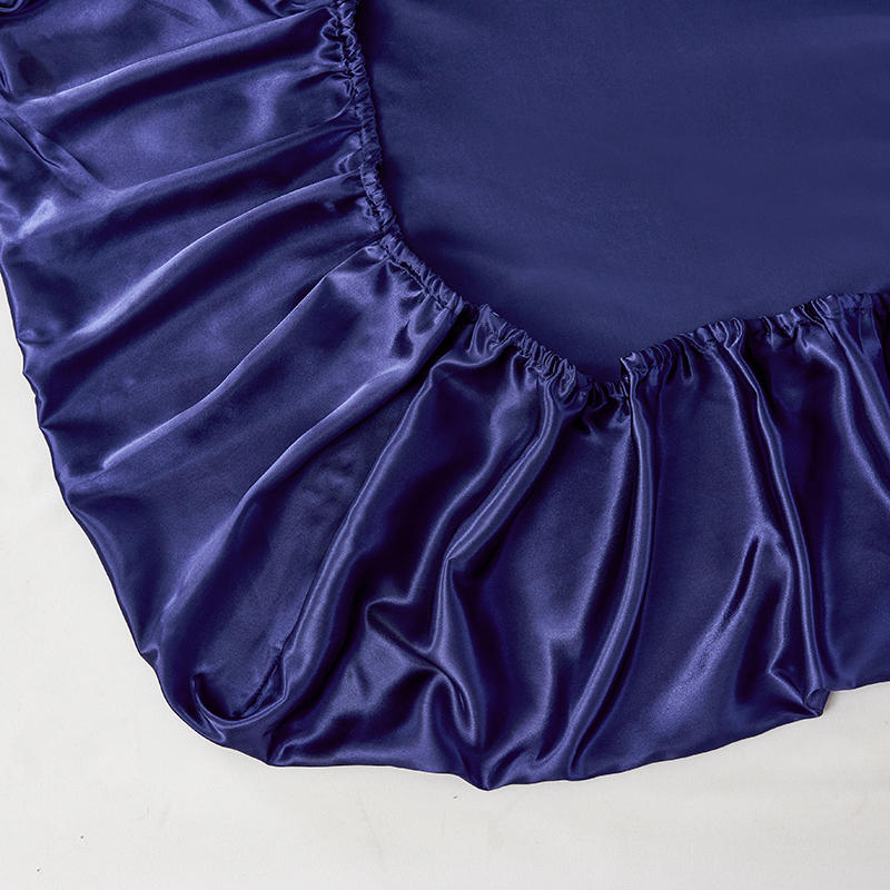 1pc satin silky fitted sheet