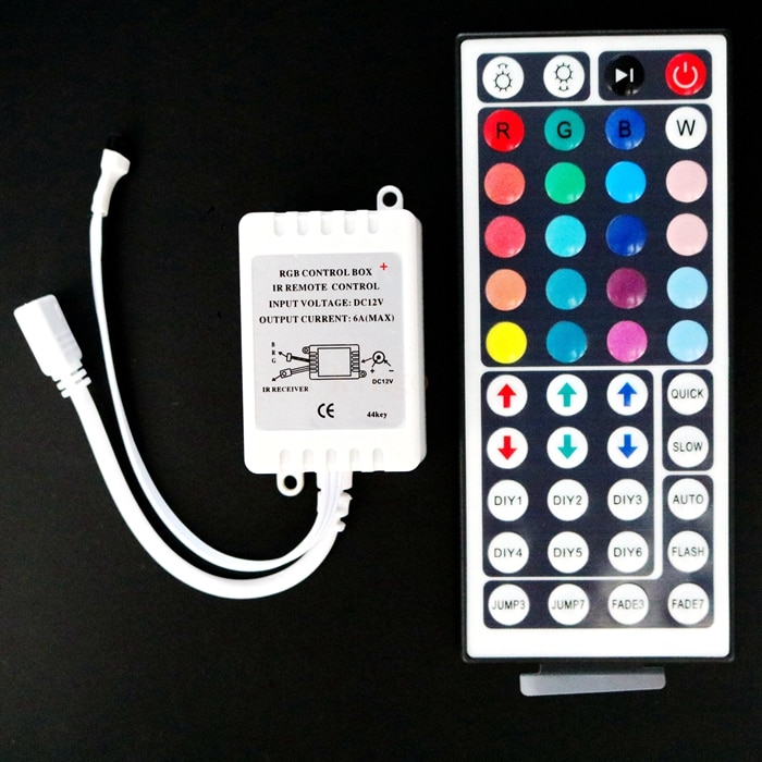 Led Controller 44 Keys LED IR RGB Controler LED Lights Controller Remote Dimmer 12V for SMD 3528 5050 RGB LED SMD Strip Lights