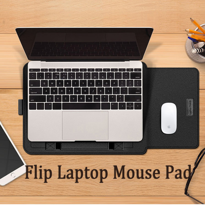 Pour Acer Nitro V15 pochette d'ordinateur rabattable support pliable tapis de souris câble ceinture chargeur souris pochette étanche étui en cuir PU