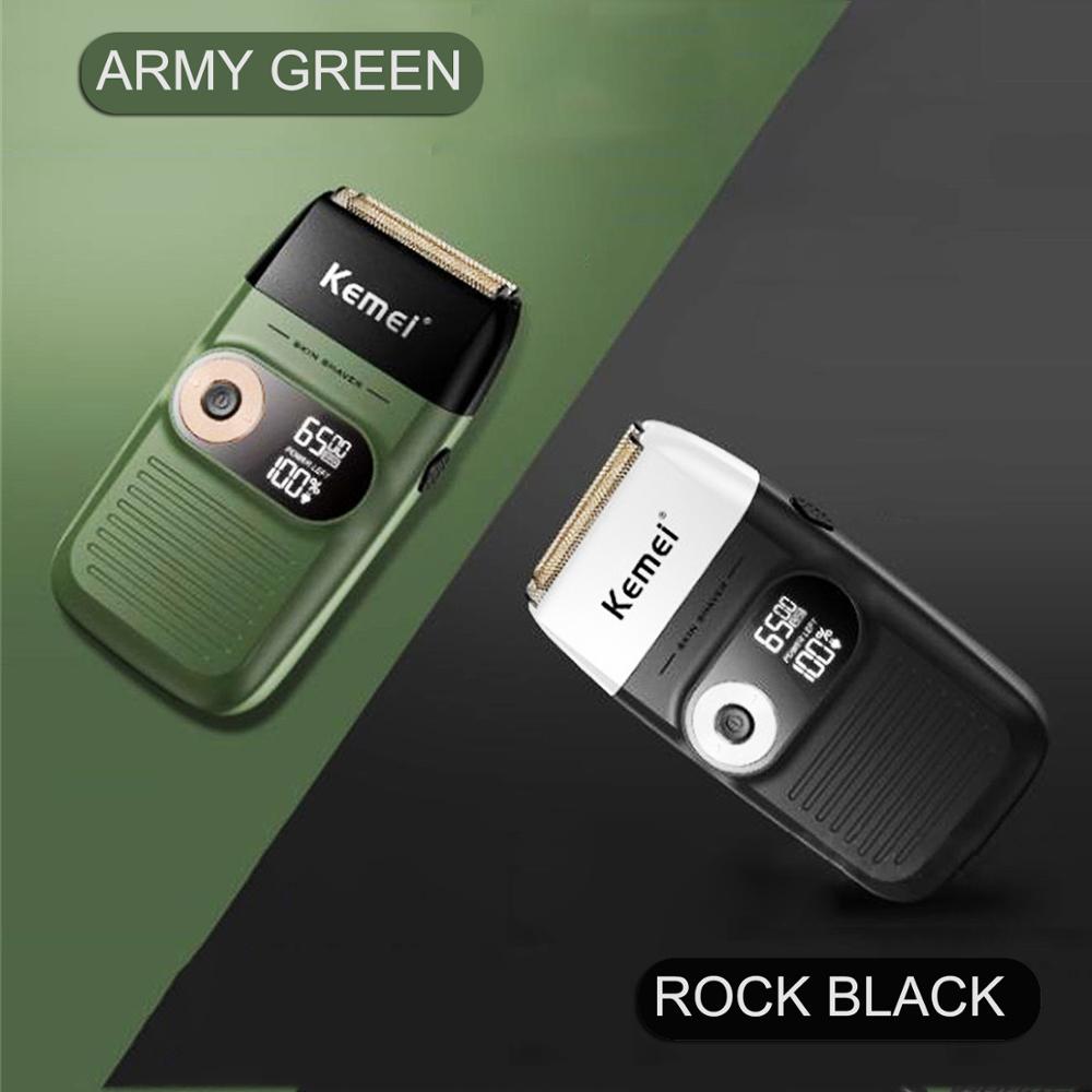 KM-T9/2026/1974 T Outliner mower KEMEI rasoir électrique Rechargeable tondeuse à barbe électrique Machine à raser pour hommes barbe rasoir humide-sec double usage lavable KM-T9