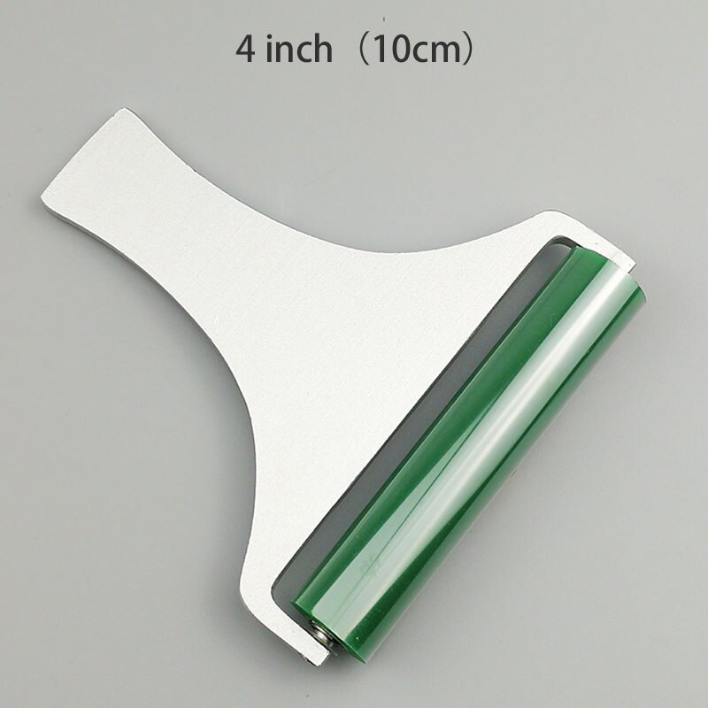 1PCS Dust Removal Sticky Silicone Roller Anti-Static Roller Brush Manual Cleaner Phone Repair Tool Handle: Aluminum  4inch