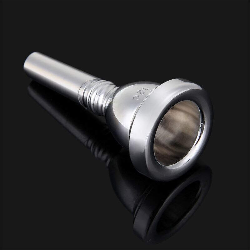 1 pièce 12C Alto Trombone embouchure en alliage de cuivre plaqué or/argent et résistant