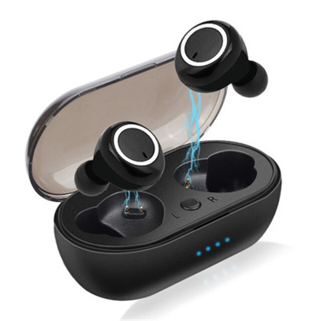 5.0 draadloze tws bluetooth oordopjes koptelefoon met microfoon 9d hifi oordopjes waterdichte sportheadsets 2200 mah oplaadbox: Geen weergave