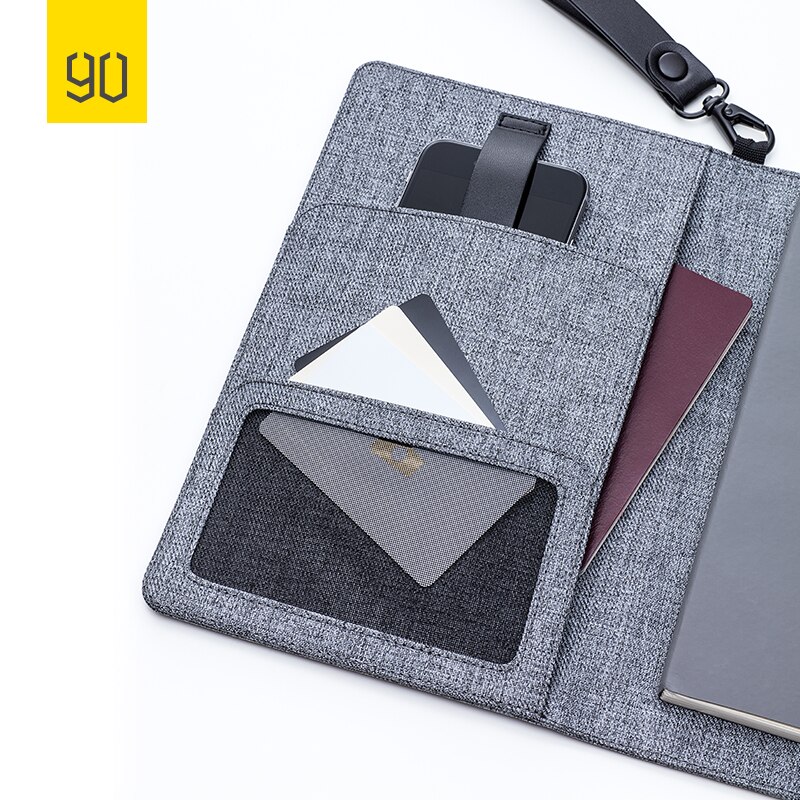 NINETYGO 90FUN Functionele Business Handtas Dag Clutch Ipad Mini Kindle Houder Notebook Mode Alle-in-een kantoor Mannen vrouwen