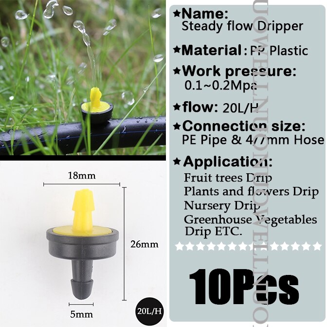10 ~ 300Stck Garten Bewässerung Sprinkler 4L 8L 10L 20L 30L Fluss Wasser sparen Tropf Kunststoff FruitTree Gemüse Bewässerung strahler: MULTI