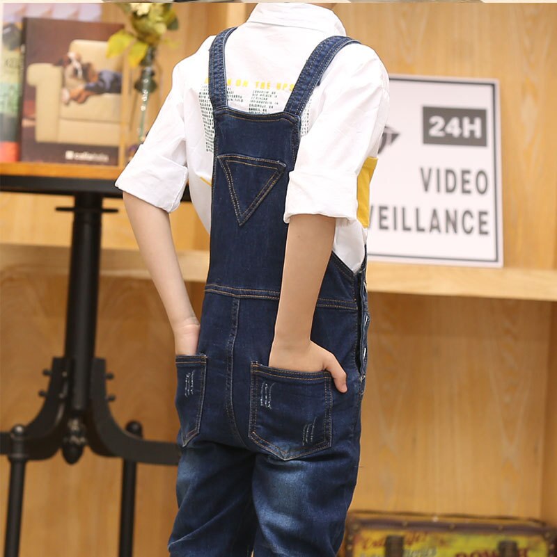 Boy Overall Kids Denim Jumpsuit Children Overalls Jeans Spring Girls Autumn Boys Jeans Pants Cowboy Pockets Outwears 2-15T