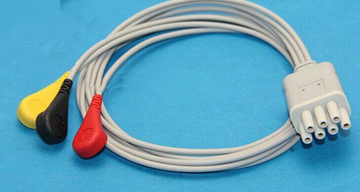 3-lead wire three-lead cable for H&amp;L Hailiying telemetry ECG Monitor