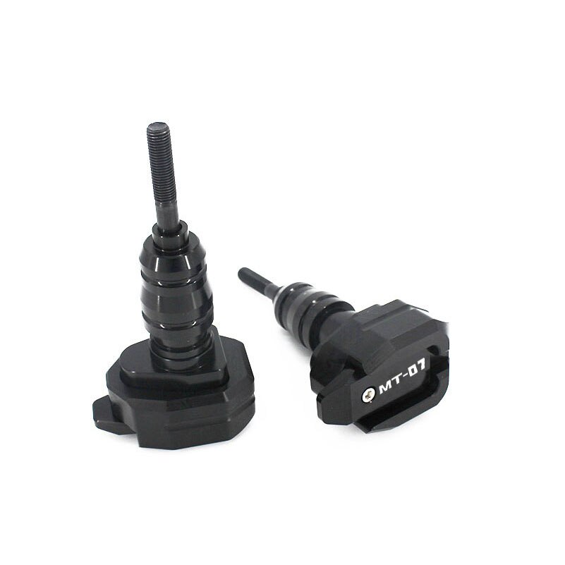 Deslizador de marco de Moto para Kawasaki MT07, accesorios de trazador, protector de carenado de motocicleta, almohadillas de protección contra caídas, piezas de MT-07 MT 07: Negro
