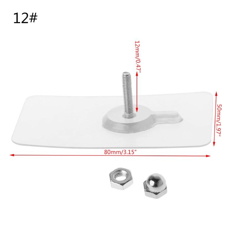 2022 Strong Self Adhesive Screw Hook Wall Mouted Stainless Steel Seamless Shelf Hanger