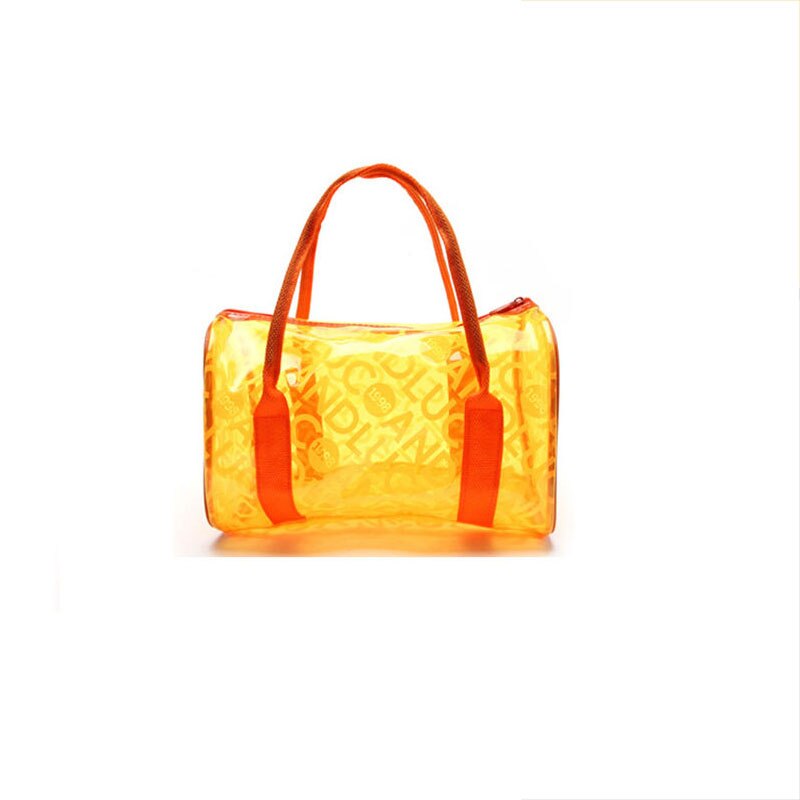 Vrouwen Zwemmen Zak Waterdichte Zakken Zwemmen Clear Handtassen Transparante PVC Zwembad Strand Organisator Zak Letters Dry Bag Sport XA318WA: Orange