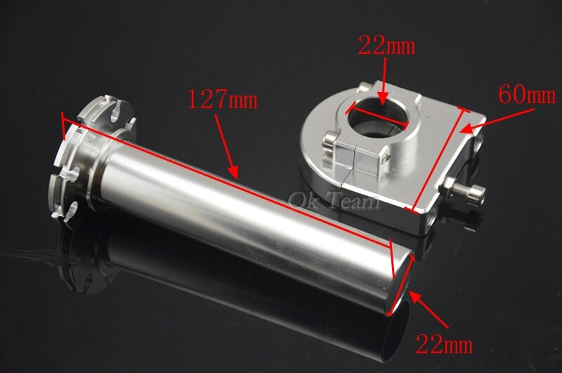 Universal Motorcycle 22mm 7/8" CNC Handlebar Black Quick Action Throttle Twist Grips For Pit Dirt Bike Motorcycle Universal