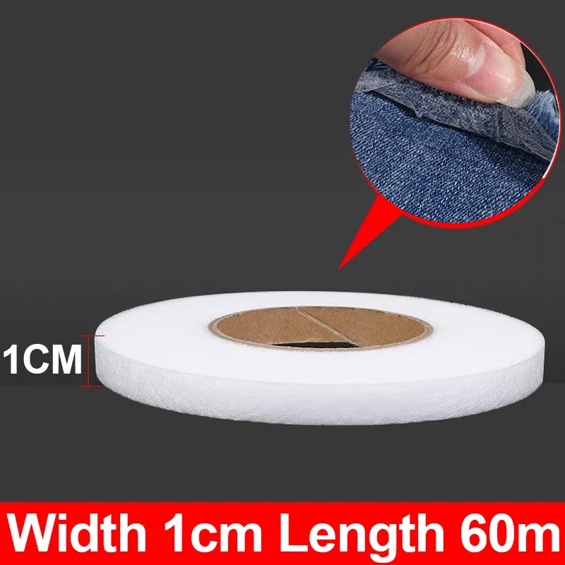 Dubbelzijdig Niet-geweven Broek Zoom Tape Zelfklevende Rand Verkort Plakken Tapes Diy Kleding Gordijnen Repareren Naaien accessoires: 6 Yards / WHITE