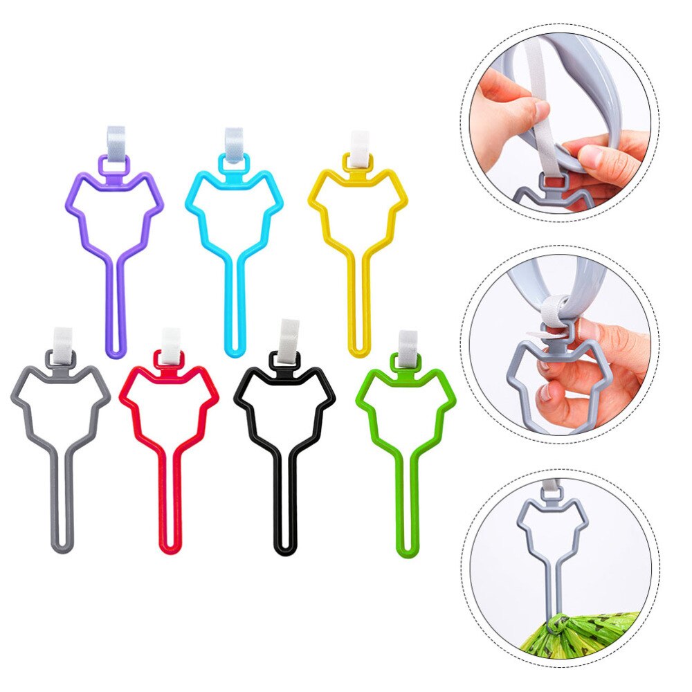 7pcs Dog Poop Bag Holder Clip Leash Poop Bag Clip Walking Dog Waste Bag Clip